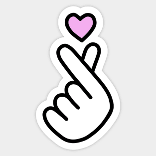 Heard Hand Kpop Sticker